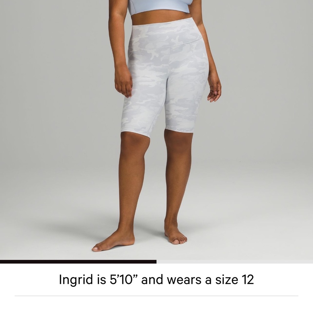 Lululmon Wunder Under High-Rise Short 10" - Grey Camo